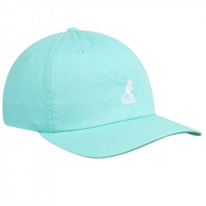 Sapca Kangol Washed Cotton Adjustable Baseball Albastru Aqua 3