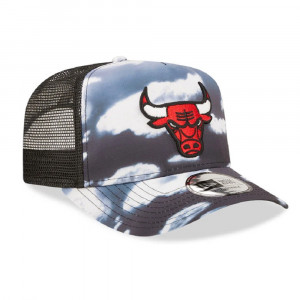 Sapca New Era a-frame trucker chicago bulls cloud all over print 3