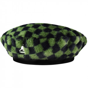 Bereta Kangol Faux Fur Check Verde 4