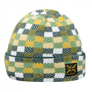 Caciula-Kangol-Pixel-Reversible-Verde