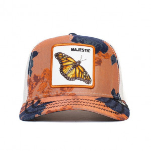 Sapca Goorin Brothers trucker monarchy of rose portocaliu