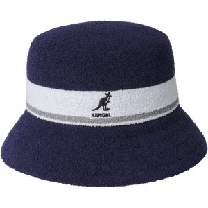 Kangol Bermuda Stripe Bucket Hat, Navy