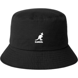 Kangol, palarie bucket interlock earfap, Negru mat