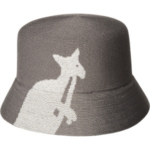 Kangol, palarie bucket Thermal logo, Gri antracit