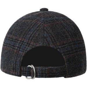 Kangol, Sapca plaid earflaps baseball, Negru prafuit - Img 3