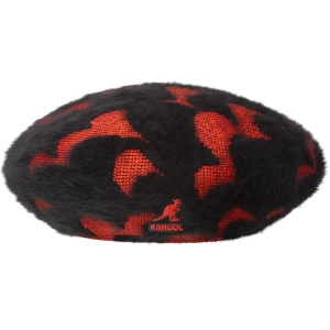 Kangol scribble beret baskenmütze, Schwarz