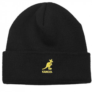 Caciula Kangol Acrylic Pullon Negru-Auriu 3