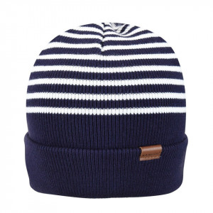 Kangol, Strickmütze marl stripe, Dunkelblau