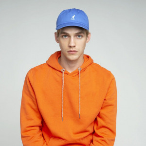Sapca Kangol Washed Cotton Adjustable Baseball Albastru 6