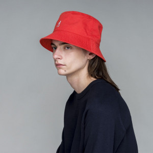 Palarie Kangol Washed Bucket Cherry Glow Rosu 7