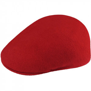 Kangol wool 504 flatcap, Red