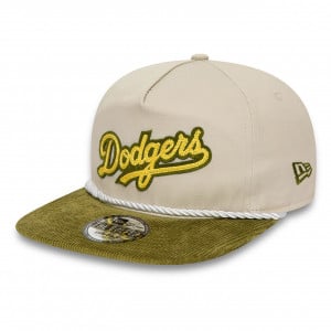 New Era, sapca bej 9fifty la dodgers cord golfer