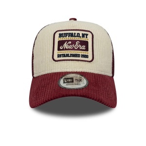 New Era, sapca trucker cord visor, Rosu boro 2