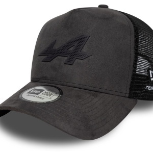 New Era, sapca trucker faux Alpine Racing, Gri carbune