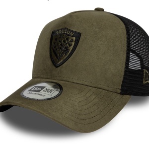 New Era, sapca trucker faux suede RC Toulonnais, Verde padure