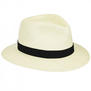 Palarie Bailey of Hollywood Brooks Panama Fedora Natural 2