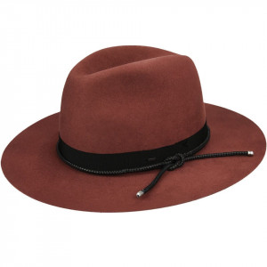 Palarie Bailey of Hollywood Sterne Fedora Rosu
