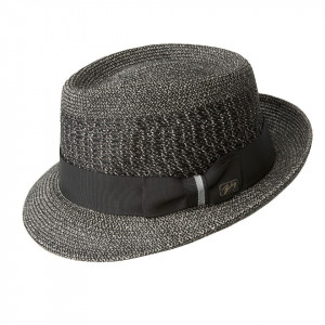 Palarie Bailey of Hollywood Wilshire Braided Fedora Negru