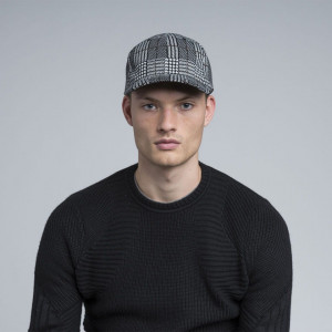 Sapca Kangol Pattern Flexfit Baseball Black Plaid 2