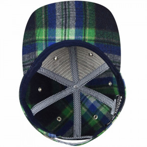 Sapca Kangol Tartan Flat Brim Navy Check 4