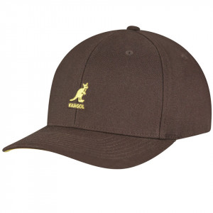 Sapca Kangol Wool Flexfit Baseball Peat Maro