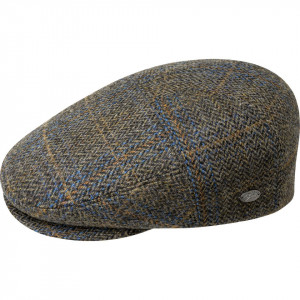 Bailey 1922 Lou Contour 5 Panel Cap, Oak Plaid Brown