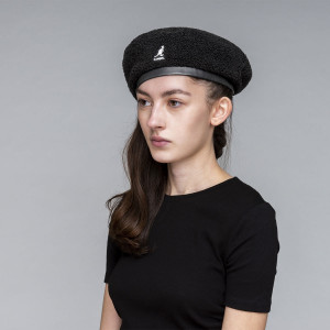 Bereta Kangol Nylon Plush Reversible Negru 3