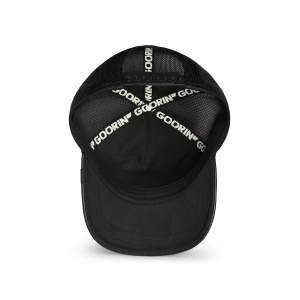 Goorin Bros. sapca trucker faux leather buffalo, Negru mat - Img 5
