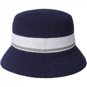 Palarie Kangol Bermuda Stripe Bucket Bleumarin 2