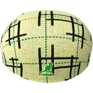Kangol, basca galbena broken tartan 507 butter chiffon 2