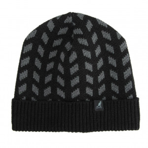 Kangol hide cuff Muetze, Schwarz