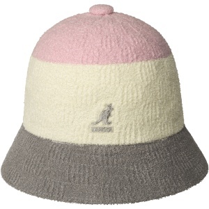 Kangol, palarie bucket bermuda bold stripe casual, Gri