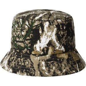 Kangol, palarie bucket forrest interlock earfap, Bej/Negru