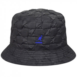 Palarie Kangol Pucker Check Bucket Negru