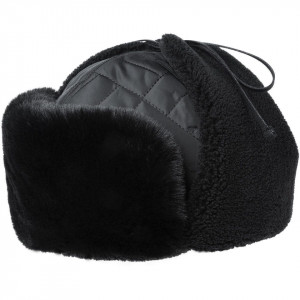 Caciula Kangol Quilted Trapper Negru 5