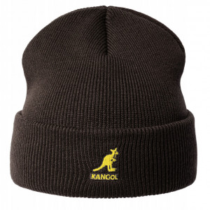 Kangol, Strickmütze acryl pullon peat, Braun