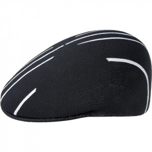 Kangol stripe x-top 504 flatcap, Black