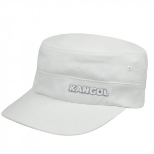 Kangol twill army cap, Weiß