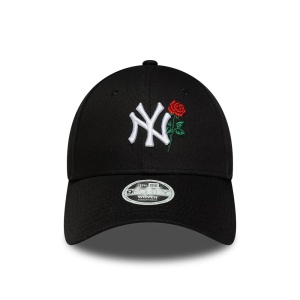 New Era, sapca 9forty flower NY Yankees, Negru mat 2