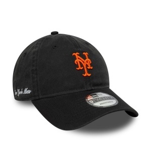New Era, sapca 9twenty washed scrip NY Mets, Negru prafuit 3