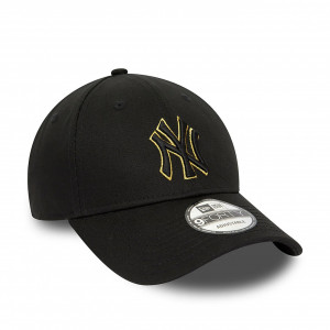 New Era, Sapca ajustabila baseball metallic outline New York Yankees 3