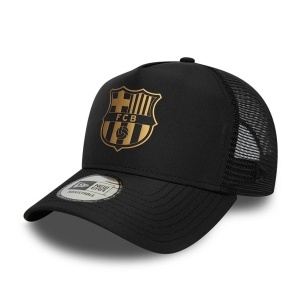New Era, sapca trucker FC Barcelona, Negru mat
