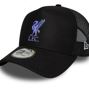 New Era, sapca trucker Iridescent FC Liverpool, Negru mat