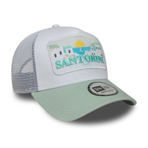 New Era, sapca trucker summer Santorini, Verde pastel - Img 3