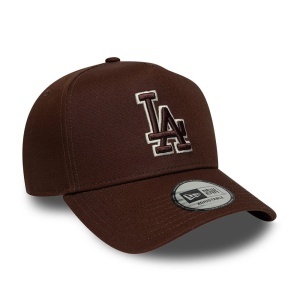 New Era, sapca trucker team outline LA Dodgers, Maro ocru 3