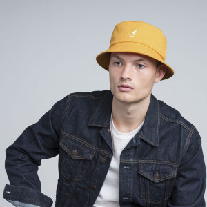 Palarie Kangol Washed Bucket Galben 6
