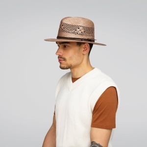 Palarie panama Bailey 1922 trappe fedora, gri 3