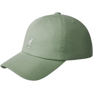 Sapca Kangol washed cotton adjustable baseball verde oliv