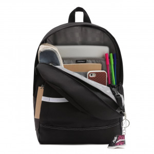 Vans, Rucsac unisex cu logo Construcket Skool, Negru 2