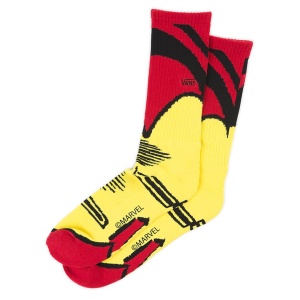 Vans, Sosete lungi Marvel, Rosu/ Galben